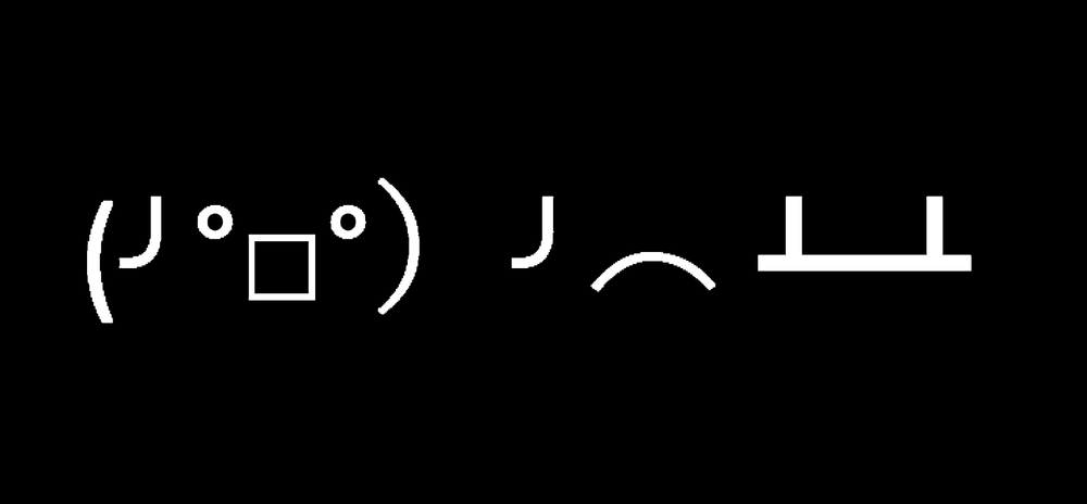 The History of the ASCII Art Table Flip Emoticon