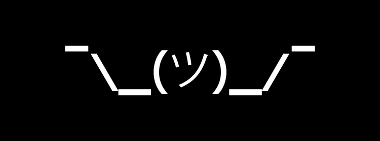 Shruggie, the ASCII Art I Don't Know Emoticon